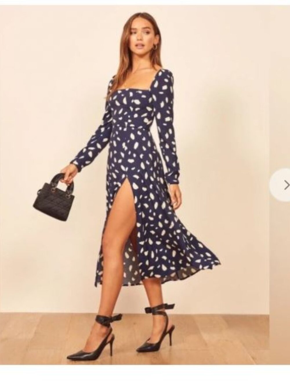 Reformation Sigmund Long Sleeve Midi Dress